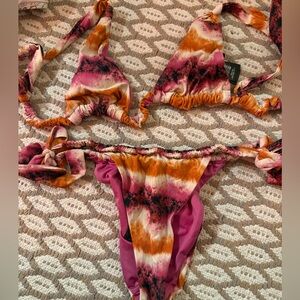 Zara Pink and Orange Bikini Set